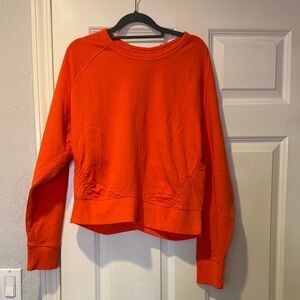 Athleta Vibrant Orange Pullover Swestshirt